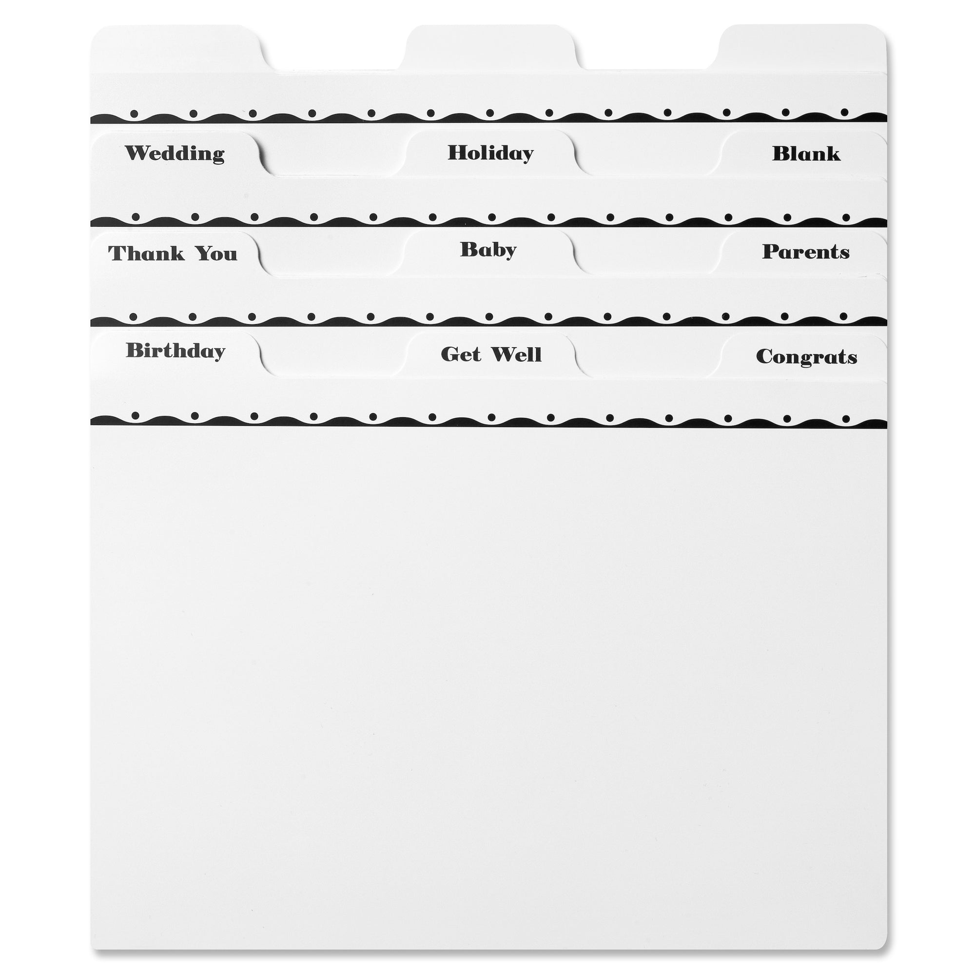 Jot & Mark Greeting Card Organizer Tin Box with Dividers, Cards, and  Envelopes (Magnolia)