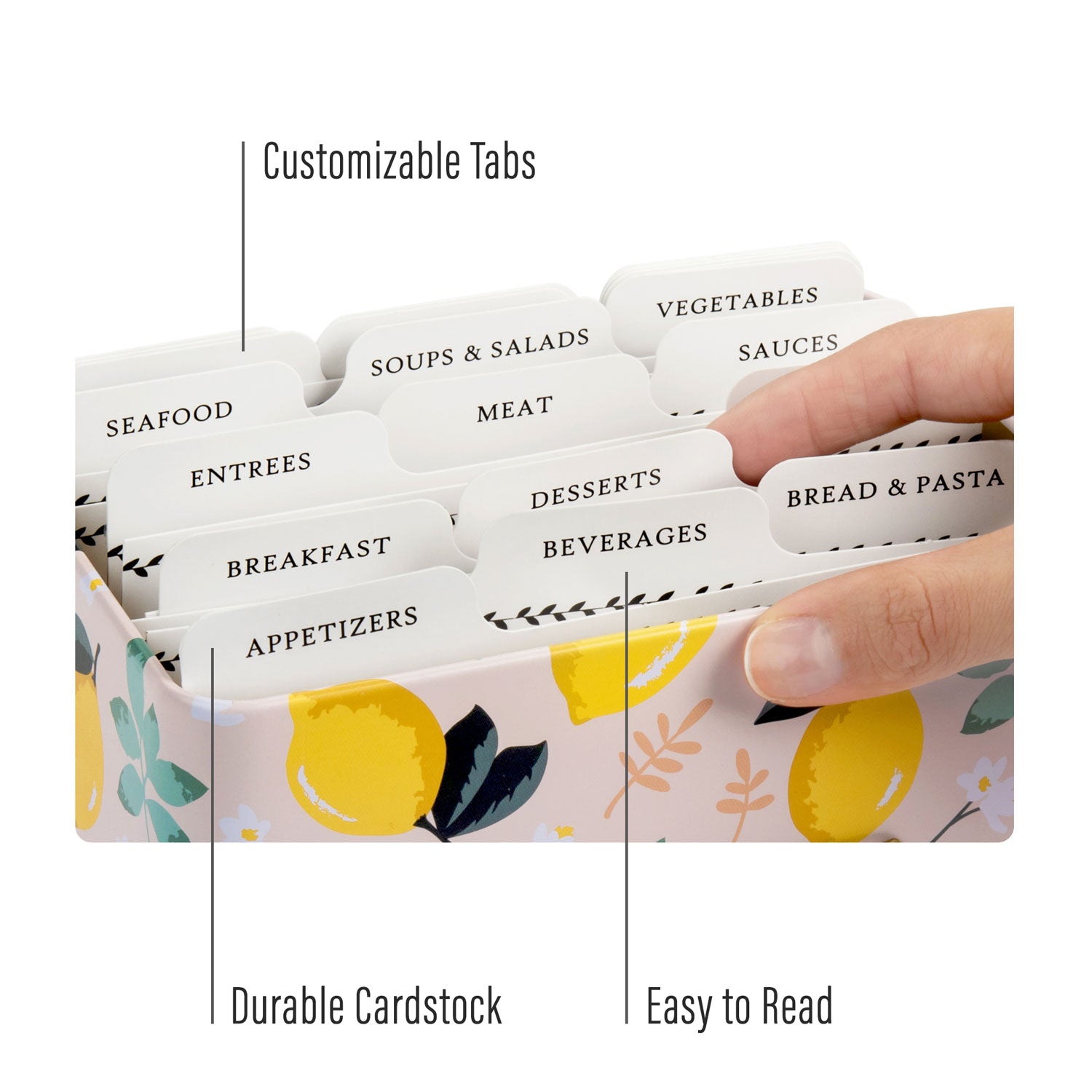 Weatherbee Recipe Card Dividers, Pack 24 4 x 6 Inches