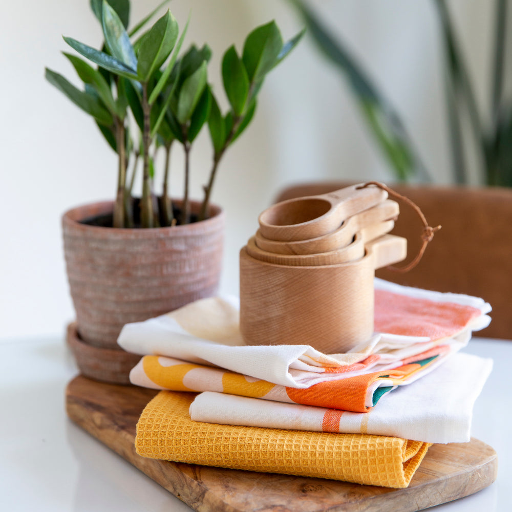  Linen Kitchen Towels - 100% Pure Linen, Tea Towels